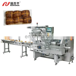 Doughnut, Cheesecake, Wafer, Scone, Bannock Automatic Horizontal Packaging Machine Flow Wrapping Machine thumbnail-1