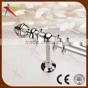 35mm Burnished Matt Nickel Curtain Pole With Luxury Finial thumbnail-1