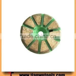 76mm Diameter Diamond Bond Dry Concrete Grinding Dish thumbnail-1