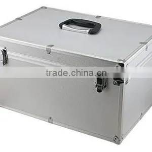 Aluminum Hard Case Silver DJ Tool Box With Internal Divider,Aluminum DJ Storage Flight Carrying Case thumbnail-2