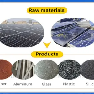 Photovoltaic Solar Panels Frame Glass Recycling Production Machine thumbnail-5