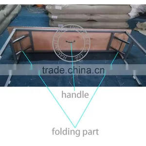 Wholesale Square Plywood Basswood Folding Dining Table For Hotel thumbnail-3