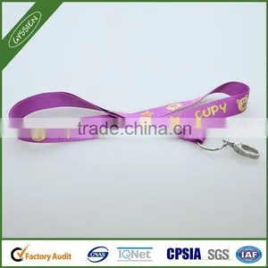 Purple/custom 2014 Poly/nylon Gift Custom Lanyard,retractable Rhinestone Lanyard With id Badge Holder thumbnail-1