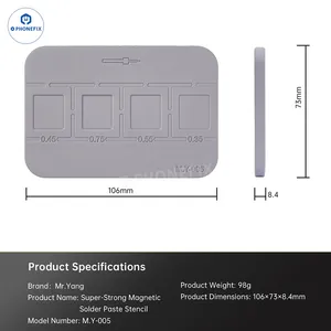 YCS M.Y 005 Heat-resistant Magnetic Tin Pad for CPU BGA IC Soldering thumbnail-5