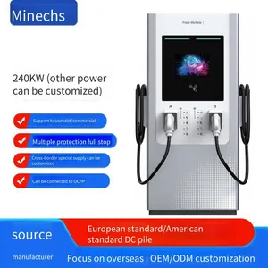 Minaichi 240kw New Energy Electric Vehicle dc Charging Pile With European and American Standards, for Commercial Use With qr Code Scanning and Card Swiping, Fast Charging for Station Construction and Operation thumbnail-1