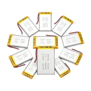 803450 Ultra Slim Pouch Cells 1500mAh Li-Polymer Batteries 3.7V With 500 Cycles Life Span for Adult Products thumbnail-1