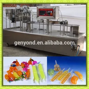 Factory Shanghai High Speed Plastic Soft Tubes Ice Lolly or Ice Pop or Popsicle Yogurt Filling and Sealing Packing Machine thumbnail-4
