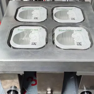 Baby Meal Box Packaging Machine, Vacuum Sealer for Baby Meals in Aluminum Foil Boxes thumbnail-4
