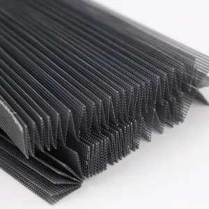 Industrial PET Plisse Anti Dust Filter Mesh, 100g/m2, 0.3mm Wire Diameter, 60% Porosity, Factory Direct thumbnail-1
