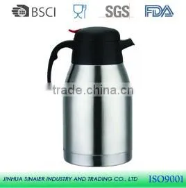 Double Wall Stainless Steel Water Pot Insulated Coffee Pot thumbnail-1