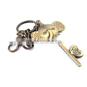 Keychain Manufacturers in China Promotional Oem Laser Logo Elephant Keychain thumbnail-2