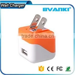 New Products 2016 Innovative Product Universal 5v 1a Colorful Foldable Home and Travel USB Charger for IPhone 7 Wall Charger thumbnail-3