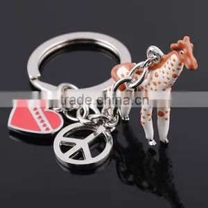 Simulation Animal Keychain Manufacturers Price Giraffe Keychain thumbnail-1