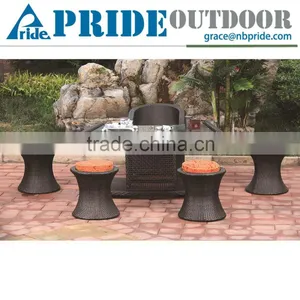 Garden Wicker Furnitures Round Shaped Outdoor Synthetic Plastic Rattan Furniture Quality Choice thumbnail-1
