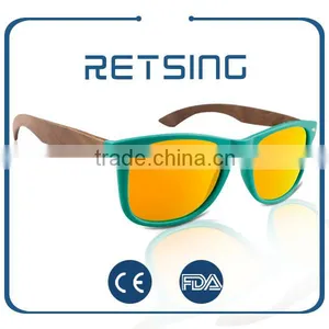 2016 Made In China Sunglasses With Logo Lens Sun Glasses Wood thumbnail-1