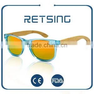 2016 Hot Sale Polarized Bamboo Sunglasses With Colorful Lenses thumbnail-1
