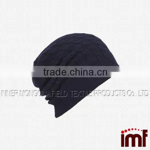 100% Pure Cashmere Cable Knit Hat, Super Soft thumbnail-1