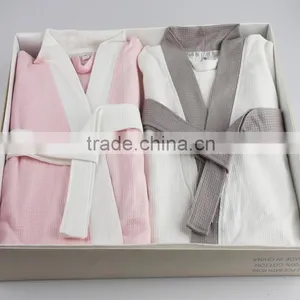 100% Cotton Wholesale Cotton Waffle Bathrobes thumbnail-1