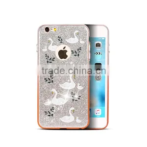 Original Joyroom Flash Bling Diamond Case for IPhone 6Plus 6s Plus Sweet Series Soft TPU Rubber PC Back Case MT-5798 thumbnail-1