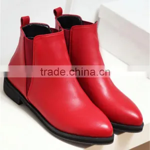 China Manufacturer Women Winter Flat Boots Real PU Ladies Winter Golf Shoes thumbnail-3
