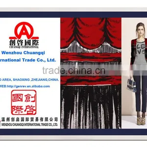 Red Color Woven Textile 100 Cotton 3x3 Canvas Fabric Printing for Garment thumbnail-1
