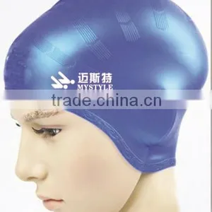 Waterproof Custom Silicone Long Hair Swim Caps/ear Protection Swimming Cap thumbnail-3