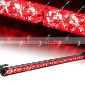31.5" Universal Amber White LED Traffic Advisor 7 Modes Warning Strobe Light Bar thumbnail-1