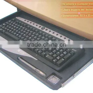Workstation With Keyboard Tray thumbnail-1