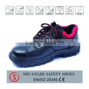 Full Grain Leather pu Sole Steel Toe Safety Shoes 9060 thumbnail-1