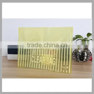 Transparent my Clear Bag PP File Bag Envelope Paper File Folder Document Bag With Button Lock thumbnail-5