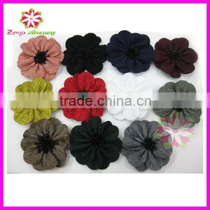 Fabric Flower Brooch, Flower Fabric Brooch, Fabric Flower Corsage thumbnail-3