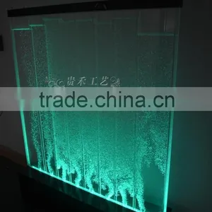 Indoor Decoration Customized Acrylic Glass Water Wall for Sale thumbnail-5