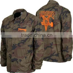 Camouflage Coaches Jacket, Custom Camouflage Coaches Jacket, Camouflage Cheap Coaches Jacket thumbnail-1