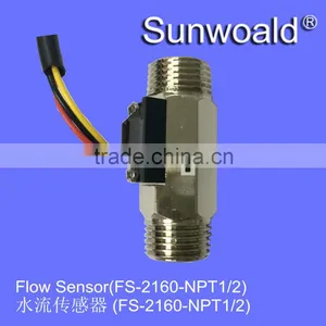 1/2" NPT Brass Hall Flow Sensor Meter thumbnail-1