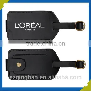 Custom Logo Luggage Tag Metal Buckle Design Tag Leather Material Luggage Tag thumbnail-6