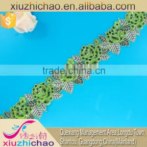 T0270-4a(2.4)many Colors Embroidery Trimming Lace With Sequin thumbnail-3