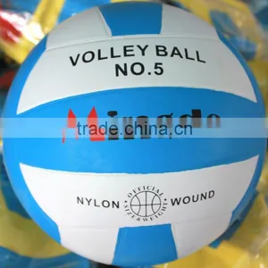 White Blue Soft Touch Custom Rubber Size 5 Volleyball Ball thumbnail-4