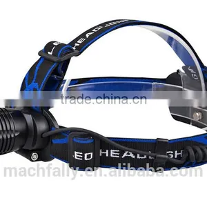 2015 New Style 2*18650 Battery Rechargeable Headlight 500 Lumen Strong Light T6 Led Headlamp Irradiation Distance Of 150 Meter thumbnail-1
