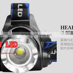 XML-T6 LED Light With Zoom Function New Design Headlamp Rechargeable Headlamp thumbnail-5