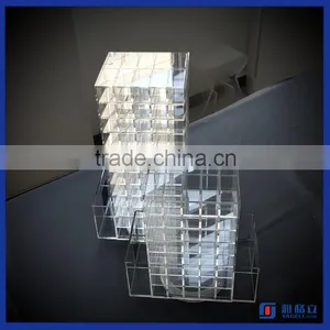 2016 Factory Directly Acrylic Spinning Lipstick Tower / Acrylic Lipstick Stand Holder Storage thumbnail-6
