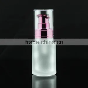 30ml Frosted Bottle With Red Pump Guangzhou Supplier thumbnail-1
