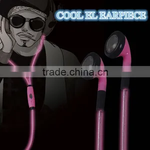 2014 Newest High Quality El Lighted Earphones,take Action to Enjoy the Music Rhythm! thumbnail-1