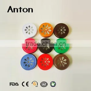 Colourful Hollowed-out Lids for Mason Jar thumbnail-1