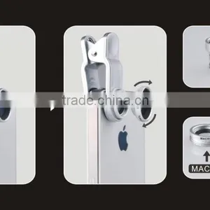 3in1 Wide Angle+Macro+Fish Eye Camera Lens for Mobile Cell Phone thumbnail-5