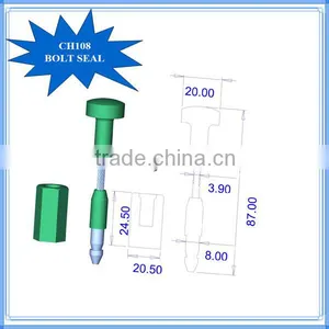 CH108 Tear off Tamper Evident Barcode Bolt Seal thumbnail-2