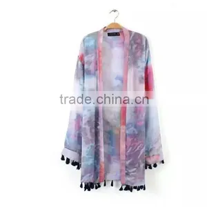 High Quality Sexy Beachwear Polyester Chiffon Fashion Kaftan thumbnail-2