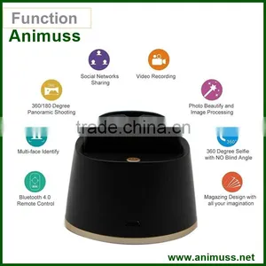 360 Degrees Remote Control Rotation Panorama Shooting Auto Face Tracking Selfie Robot Compatible for Iphone Ios Android thumbnail-5