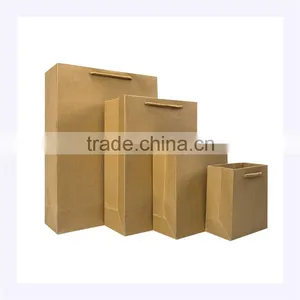 Accept Custom Order and Shopping Kraft Brown Paper Bag With Twisted Paper Handles thumbnail-4