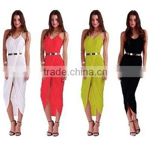 Marvelous Gorgeous Splendid and Posh 5 Yards Praise Super Sexy Milk Silk Dress With Belt thumbnail-2