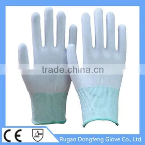 13 Gauge Seamless White Knitted Person Winter Nylon Glove thumbnail-4
